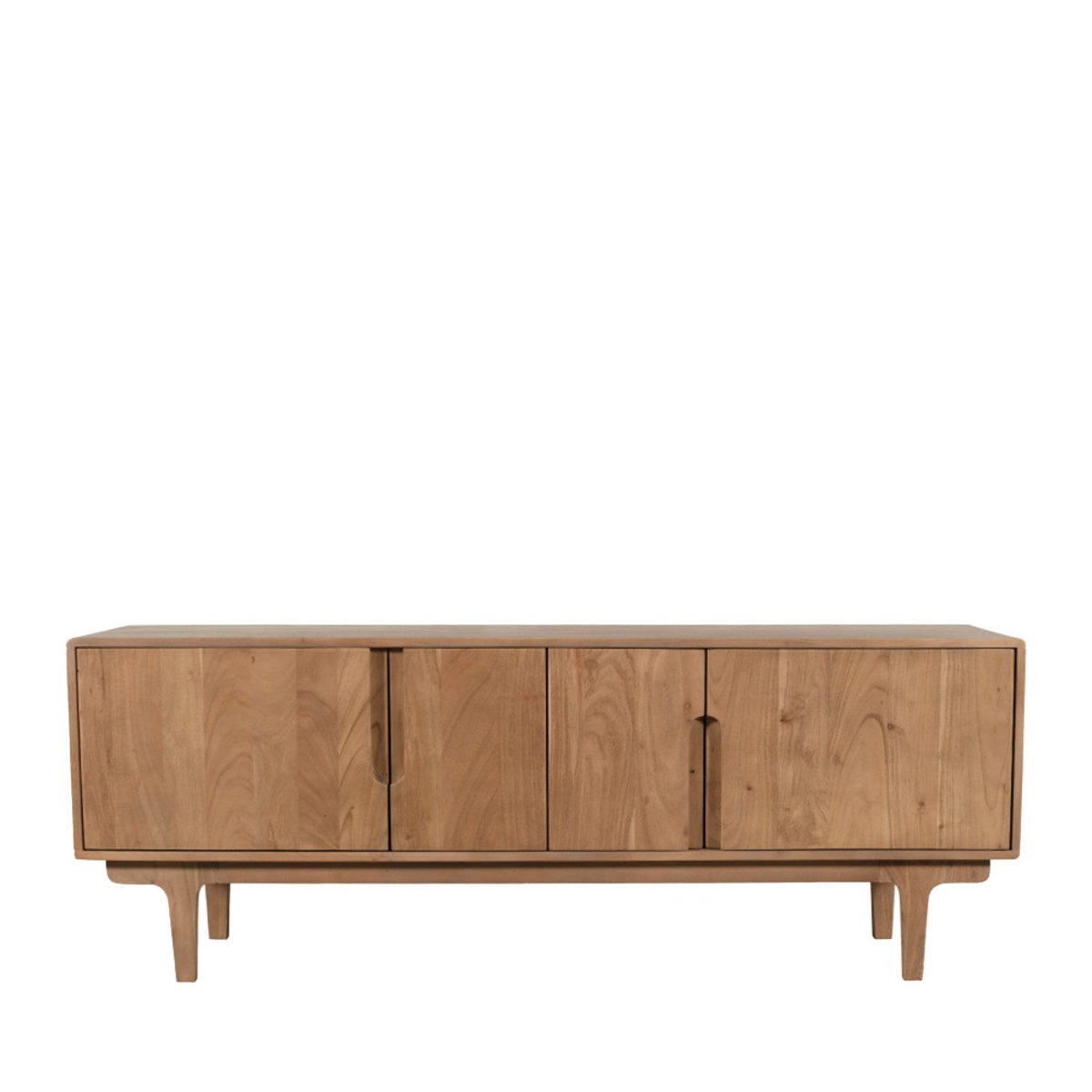 Meuble tv 4 portes en bois massif L150cm- BOGOR bois, DRAWER