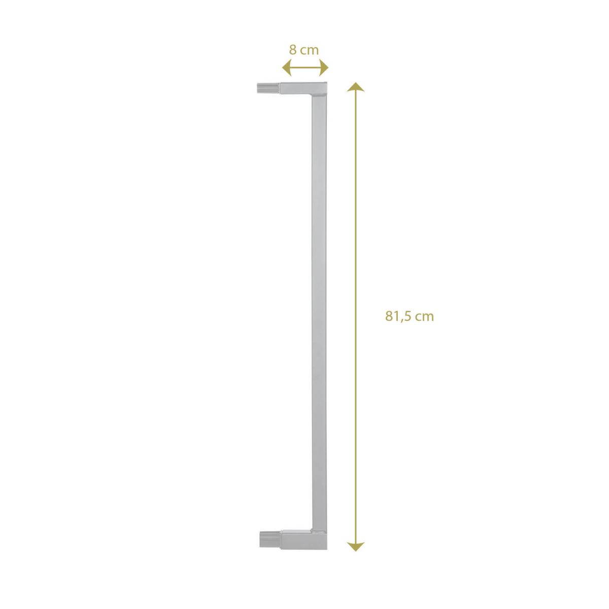 Barrière d'escalier à pression Easylock Plus bois/métal 108 cm - 116,5 cm Nature/Noir couleur unique, GEUTHER