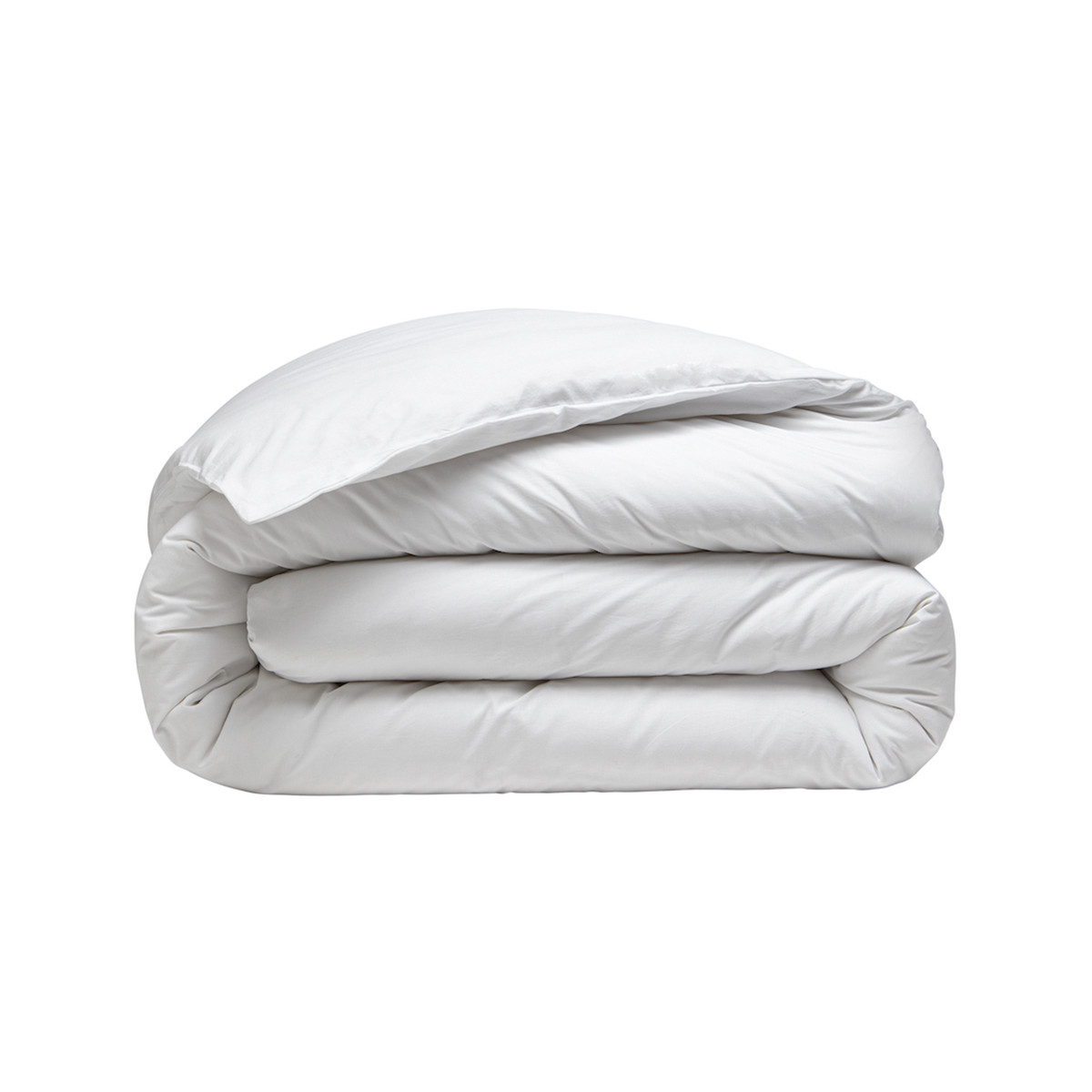 Parure housse de couette avec 2 taies 50x70 cm SOFT PERCALE LILY blanc, SENSEI MAISON