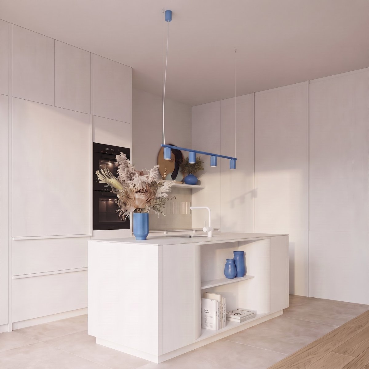 Lustre Aluminium Bleu GU10 4 Karbon bleu, EDEN