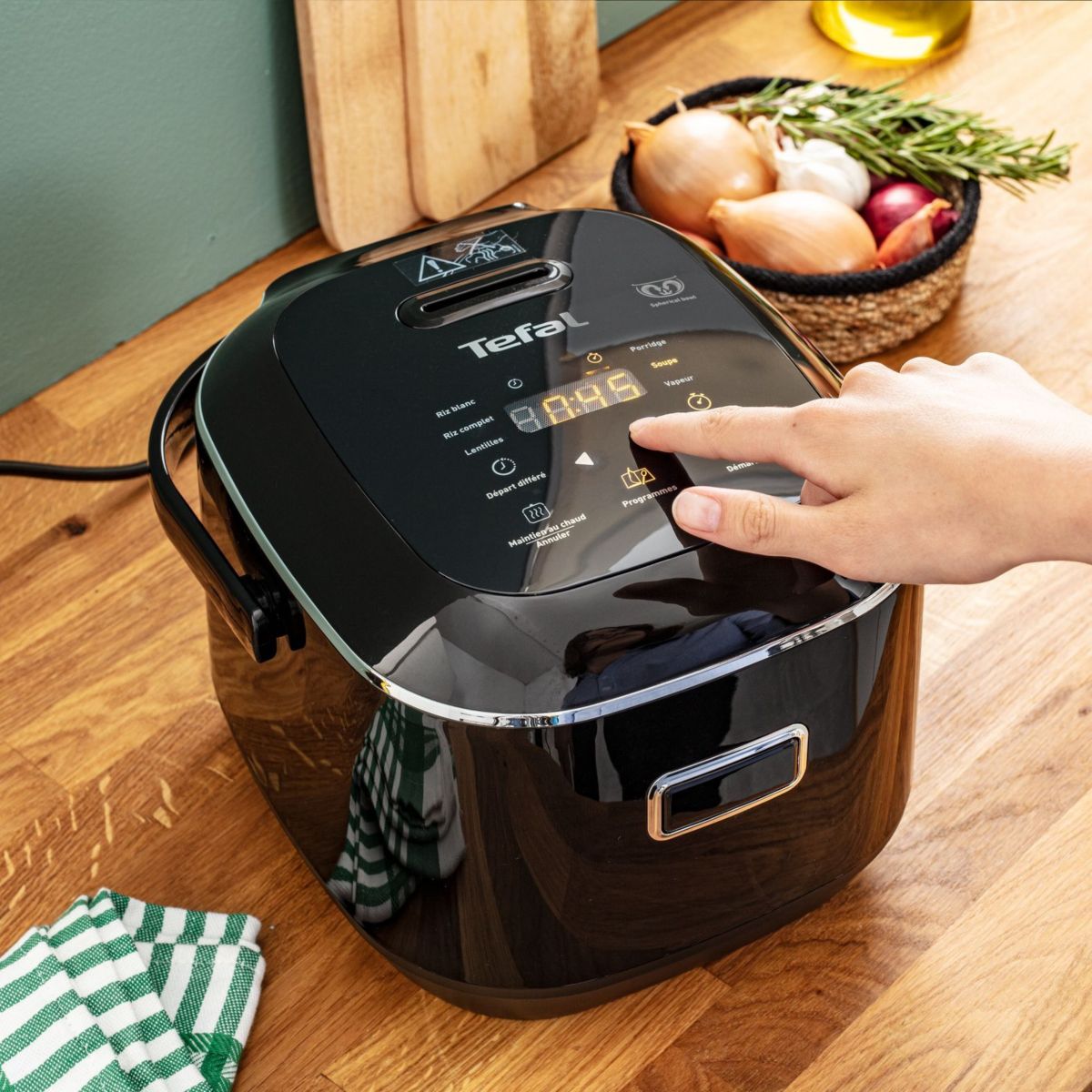 Cuiseur riz RK6012F1 Cuiseur à Riz FUZZI couleur unique, TEFAL