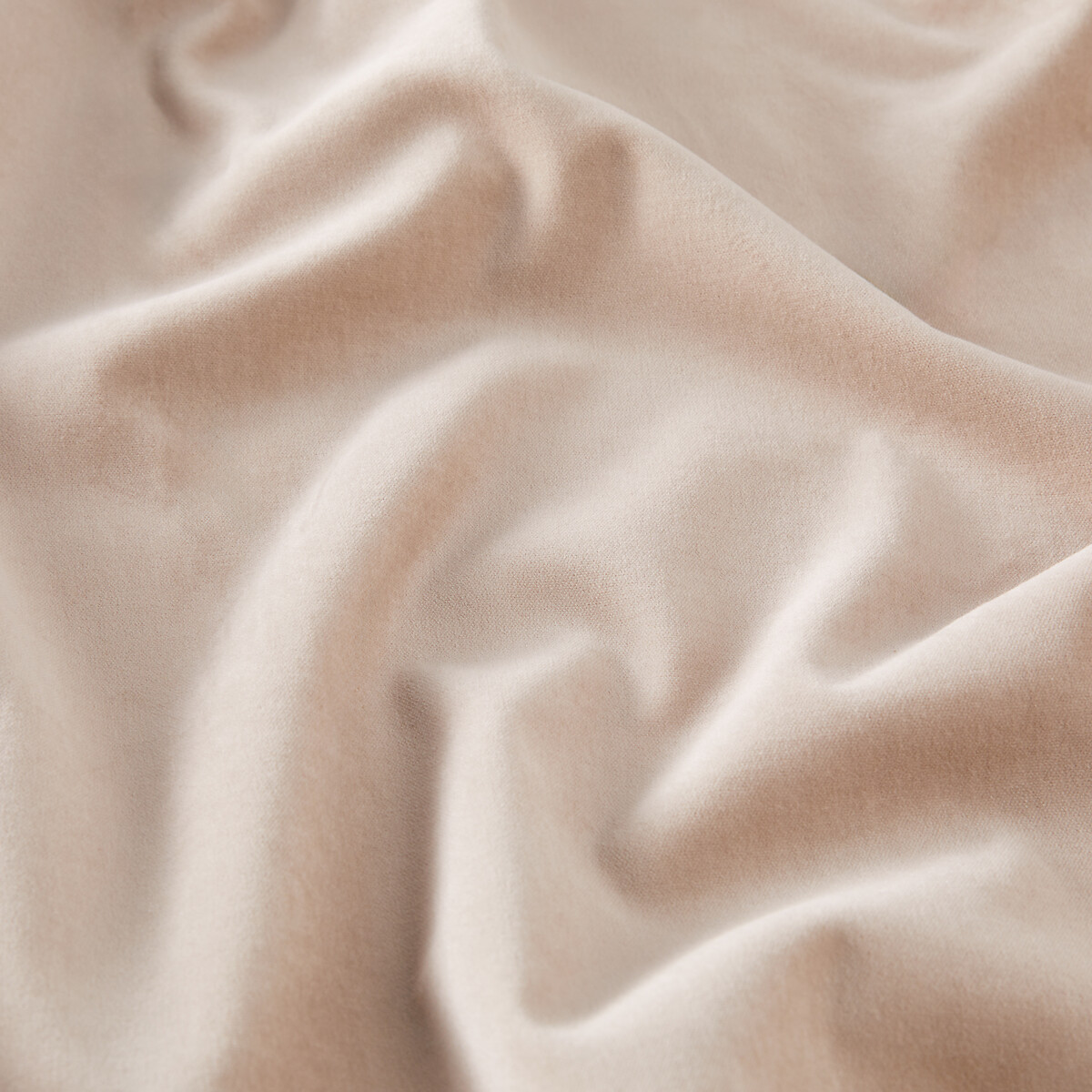 Rideau thermique velours pattes cachées, Velvet beige, LA REDOUTE INTERIEURS