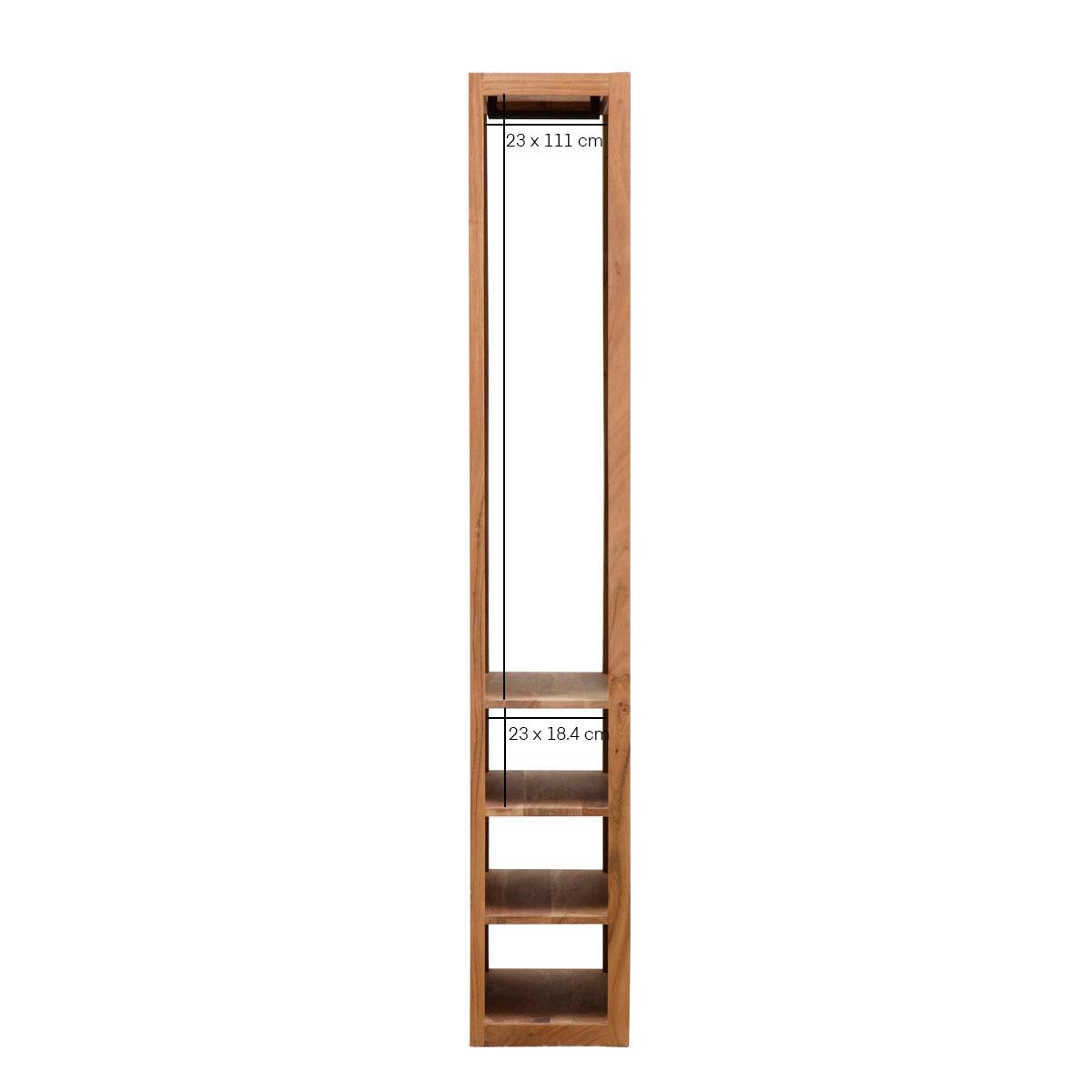 Miroir en bois d'acacia SALTA bois clair, MADE IN MEUBLES