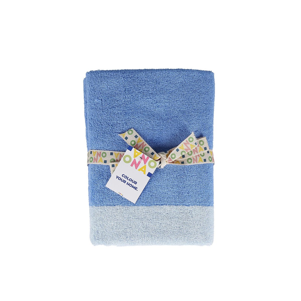 Lot de 2 Serviette De Bain PIXIE bleu, ONA