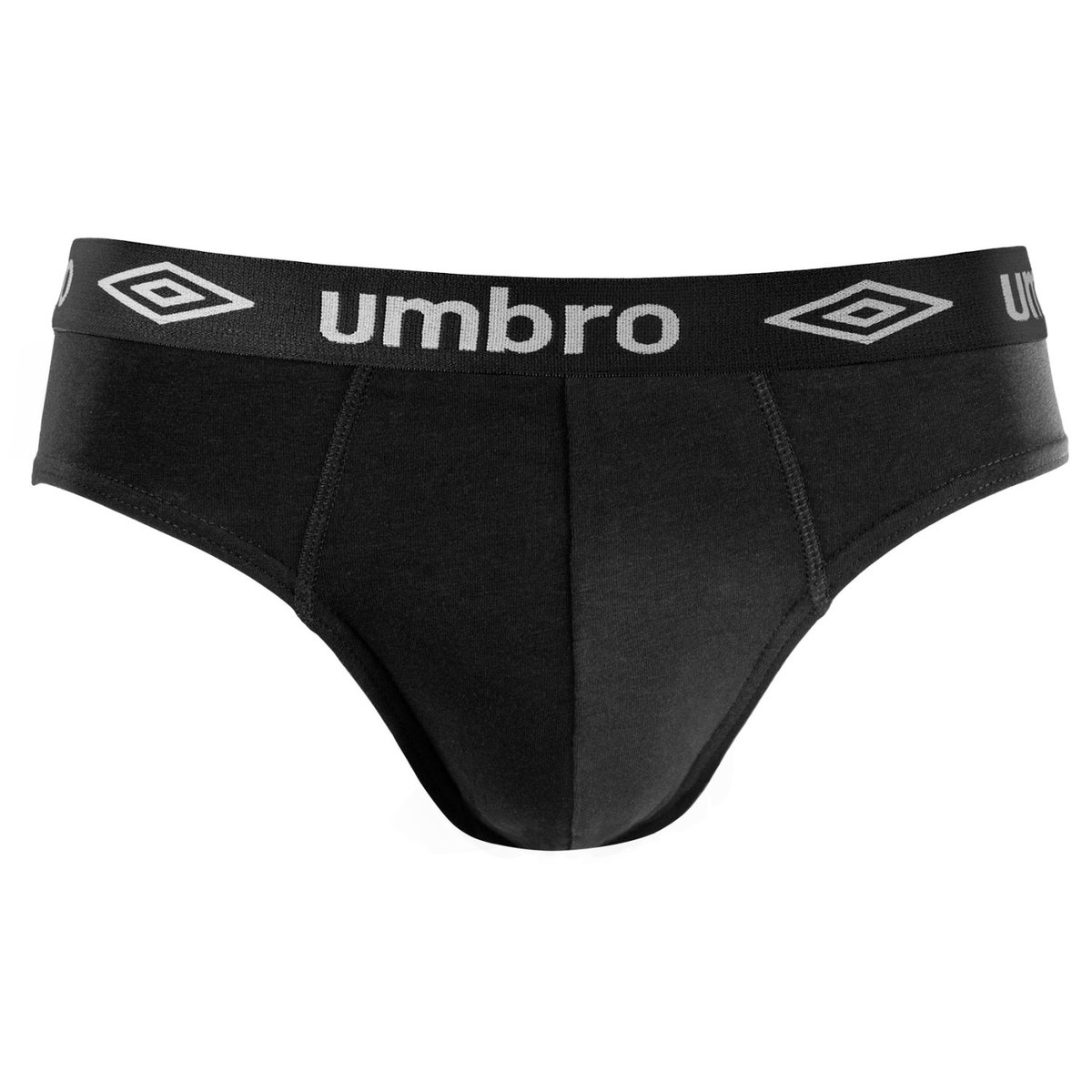 Lot De 5 Slips Coton Uni noir/blanc, UMBRO