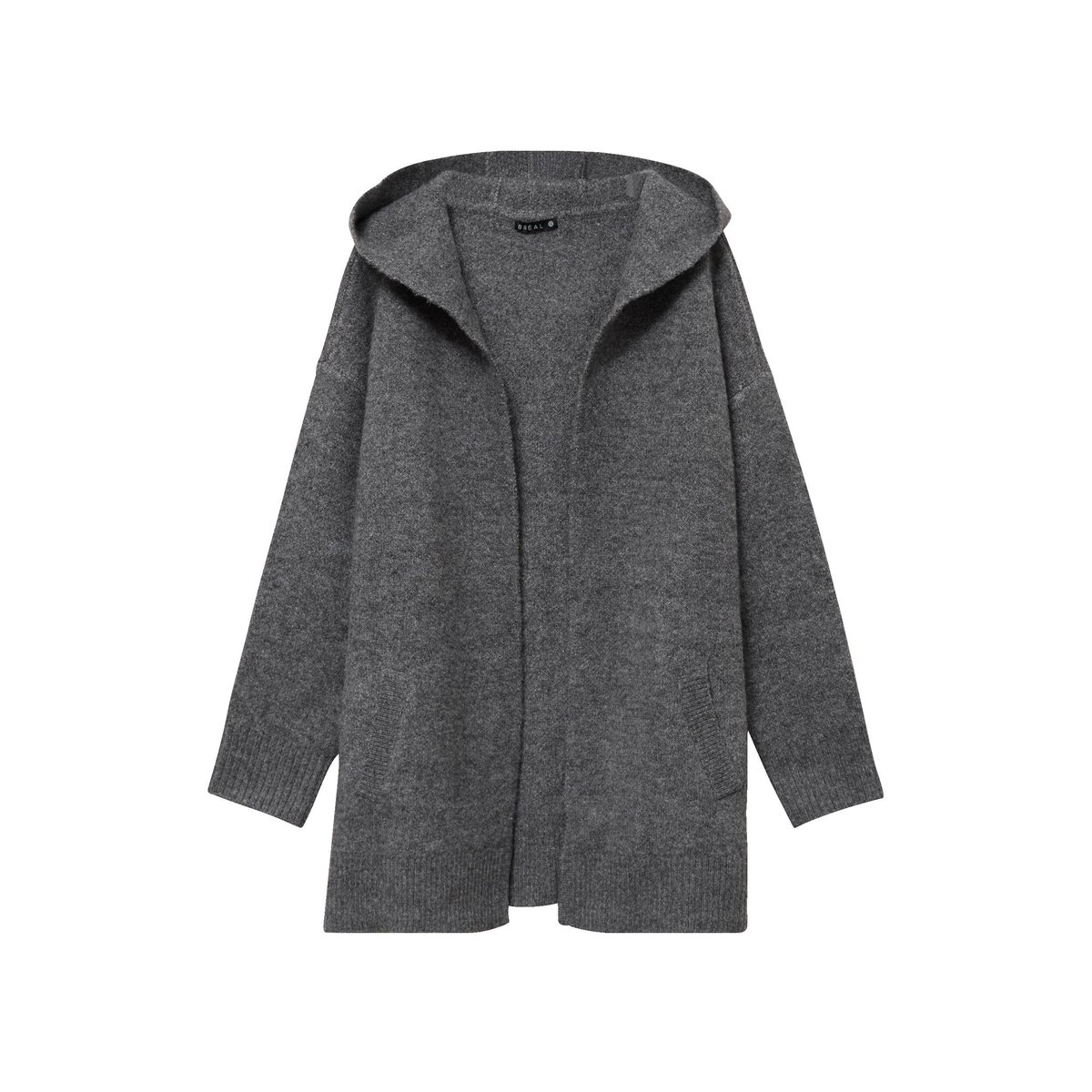 Gilet droit long gris foncé, BREAL
