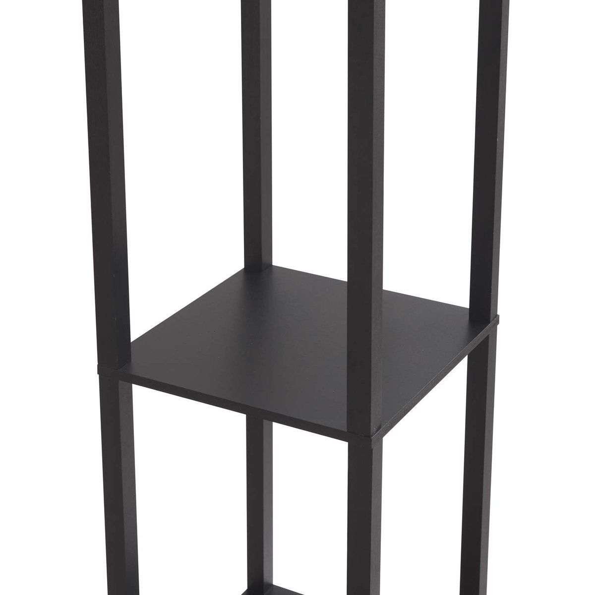 Lampadaire en bois moderne, Birta noir, LINDBY
