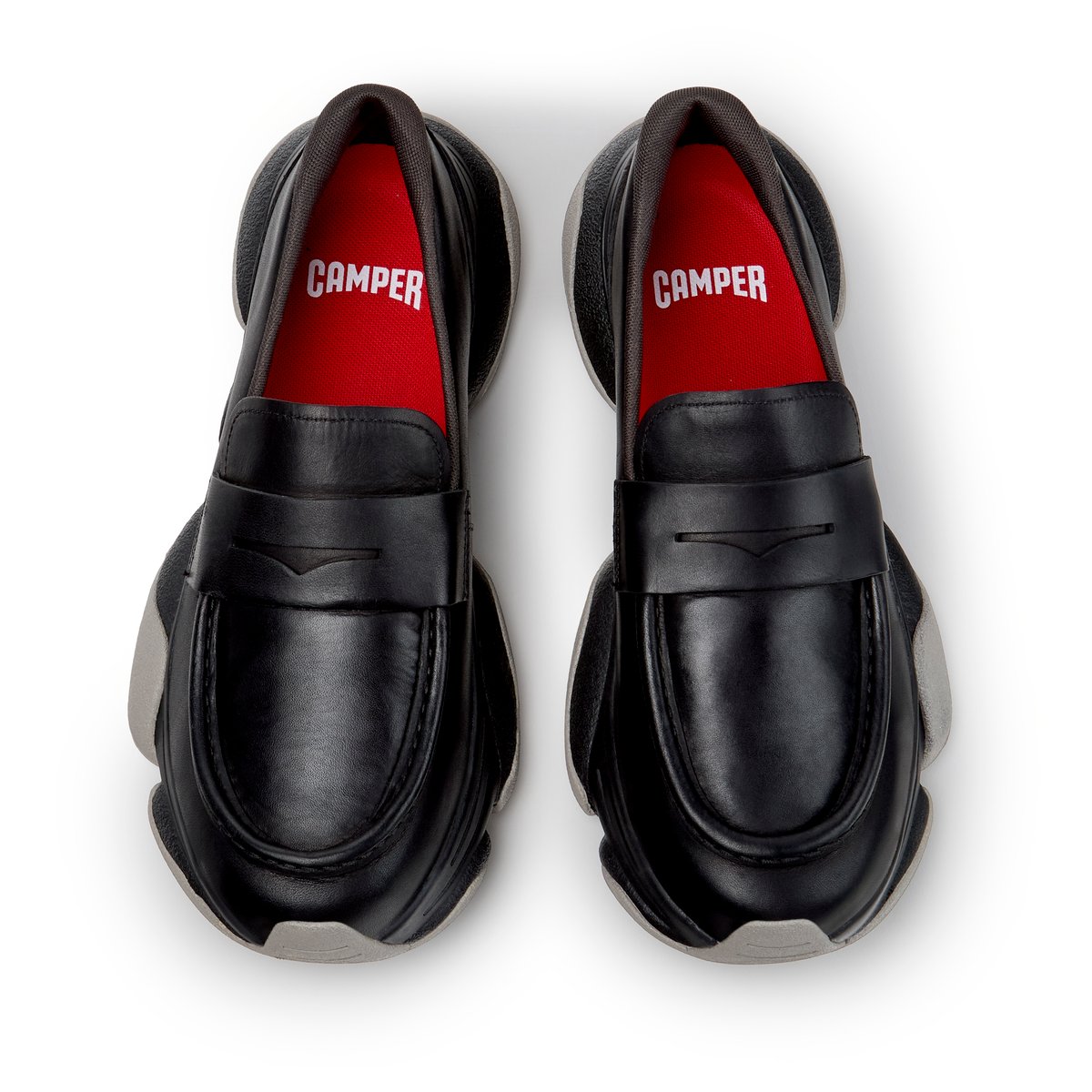 Mocassins Karst 2 Smooth Leather noir 001, CAMPER