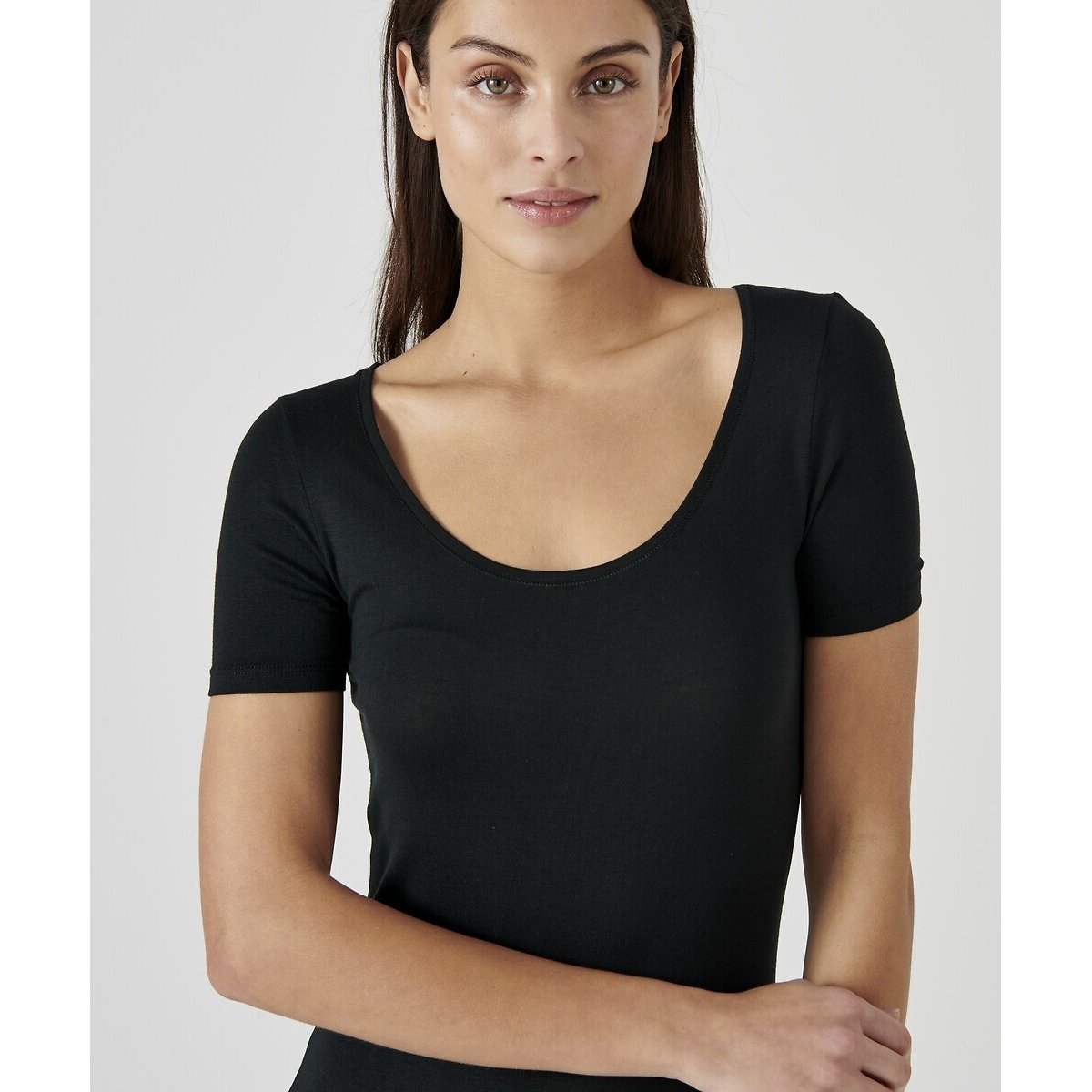 T-shirt manches courtes Thermolactyl degré 2 noir, DAMART