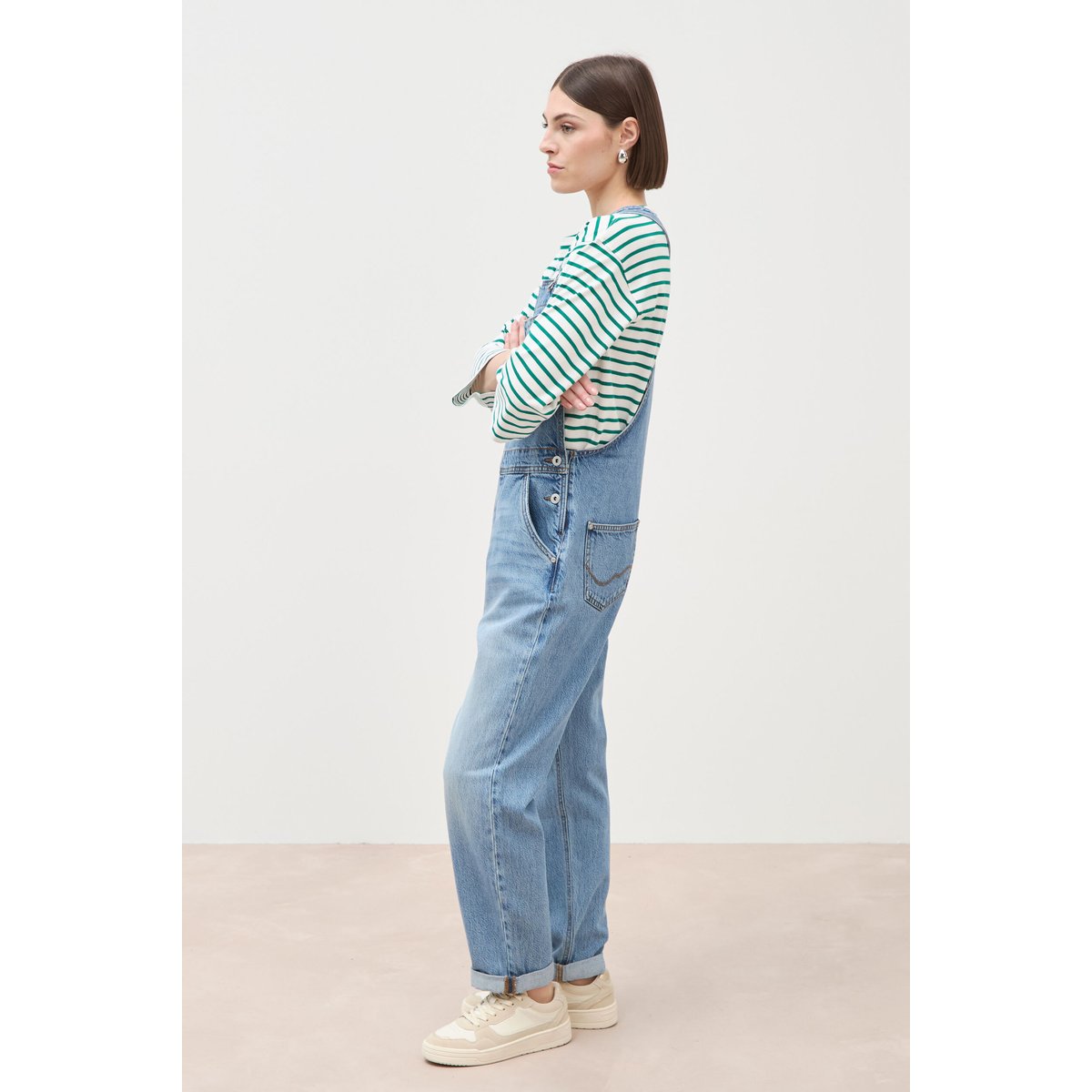 Salopette en jean denim stone, BONOBO