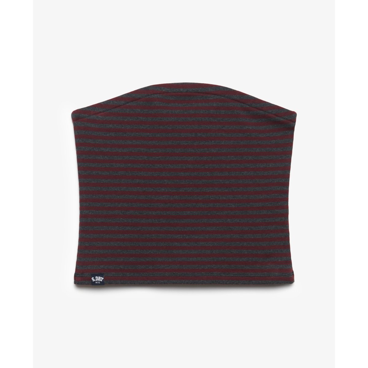 Top Bandeau Athletic Essentials Coupe Ajustée rayé rouge porto, SUPERDRY