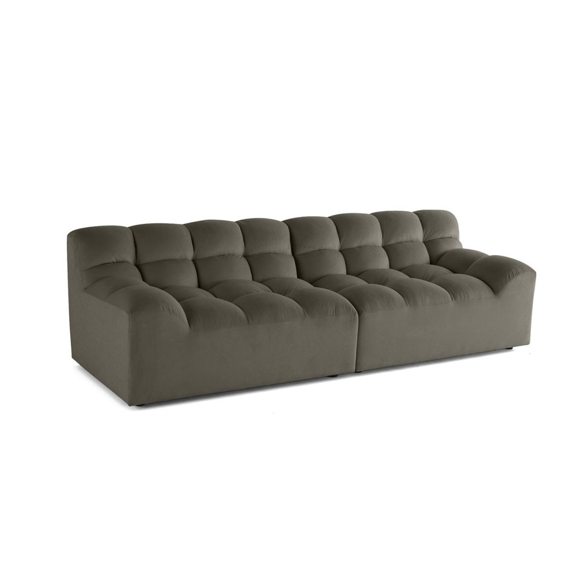 Canapé fixe 4 places - NAPOLI gris, BEST MOBILIER