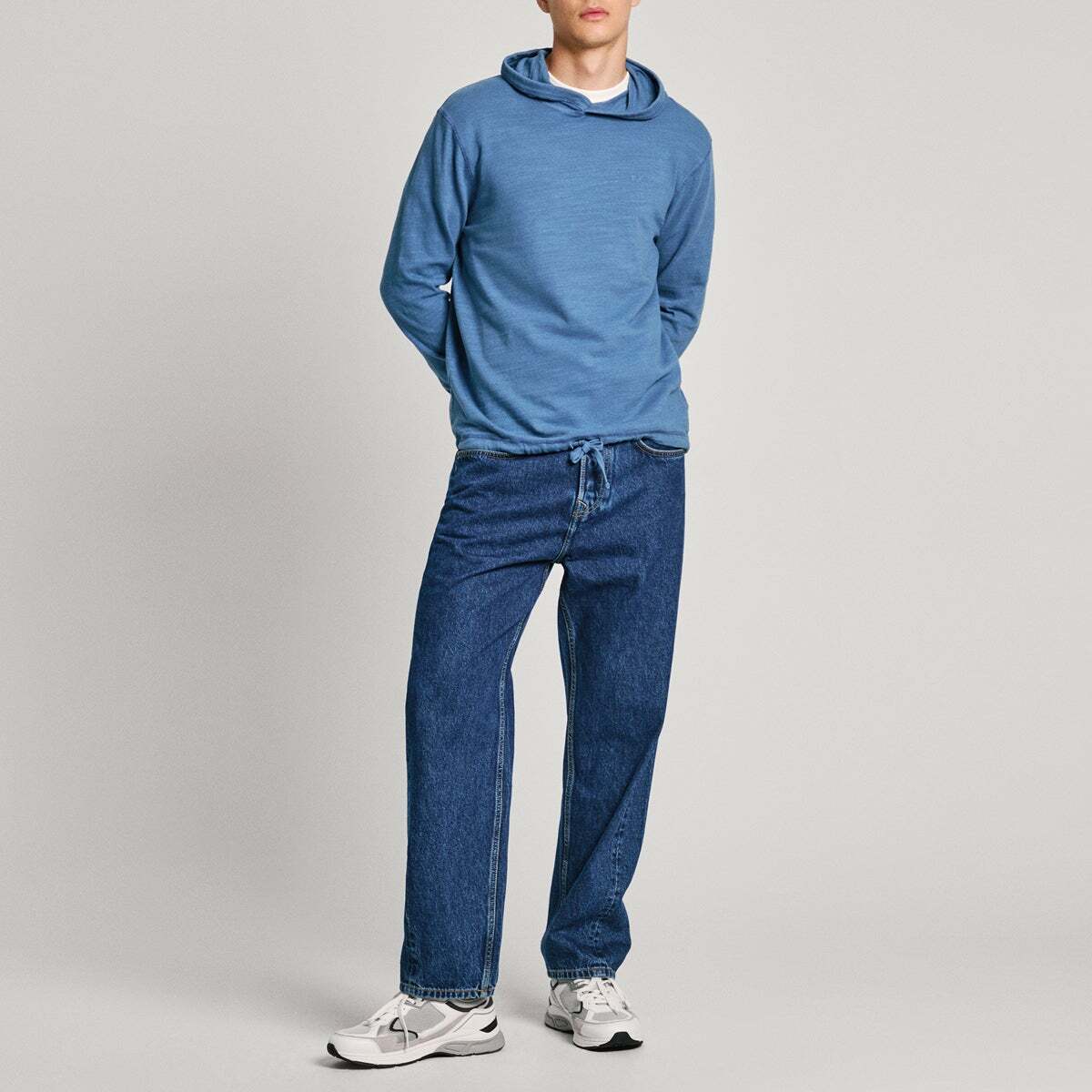 Sweatshirt Regular À Capuche bleu mer, PEPE JEANS
