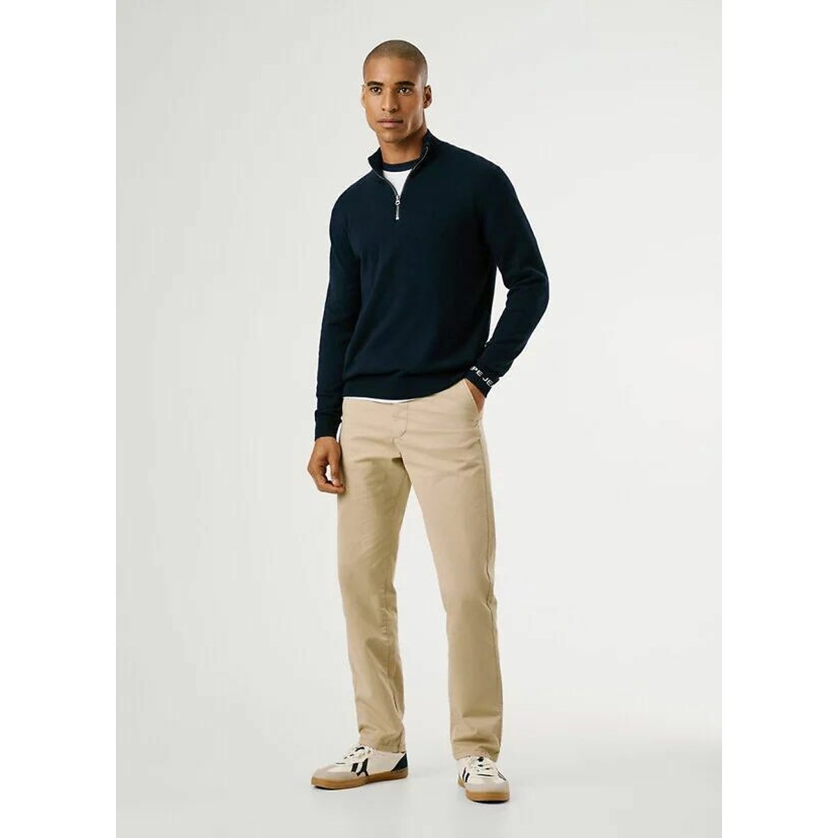 André Half Zip Jumper navy blue, PEPE JEANS