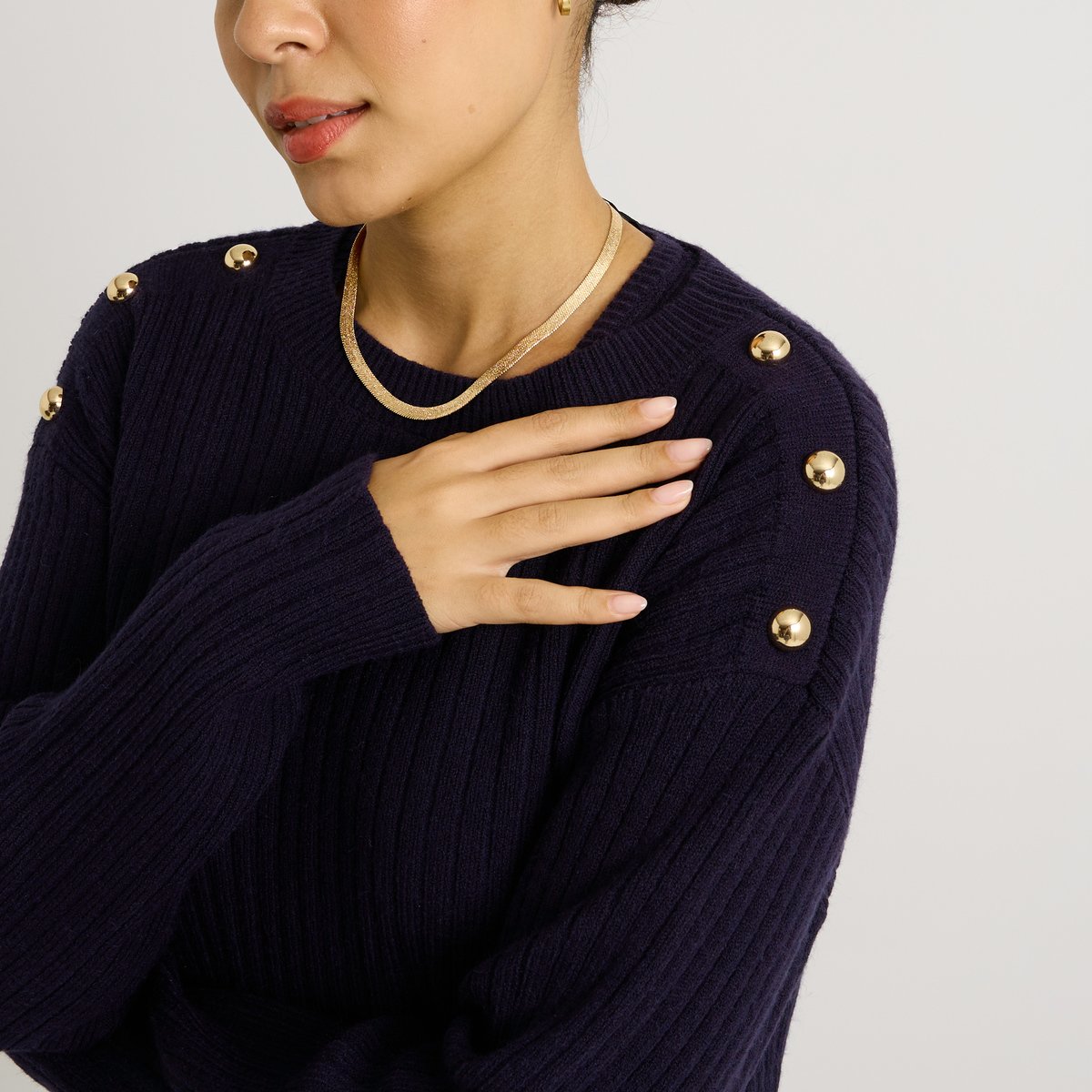 Robe pull 2 en 1 bleu marine, GRAIN DE MALICE