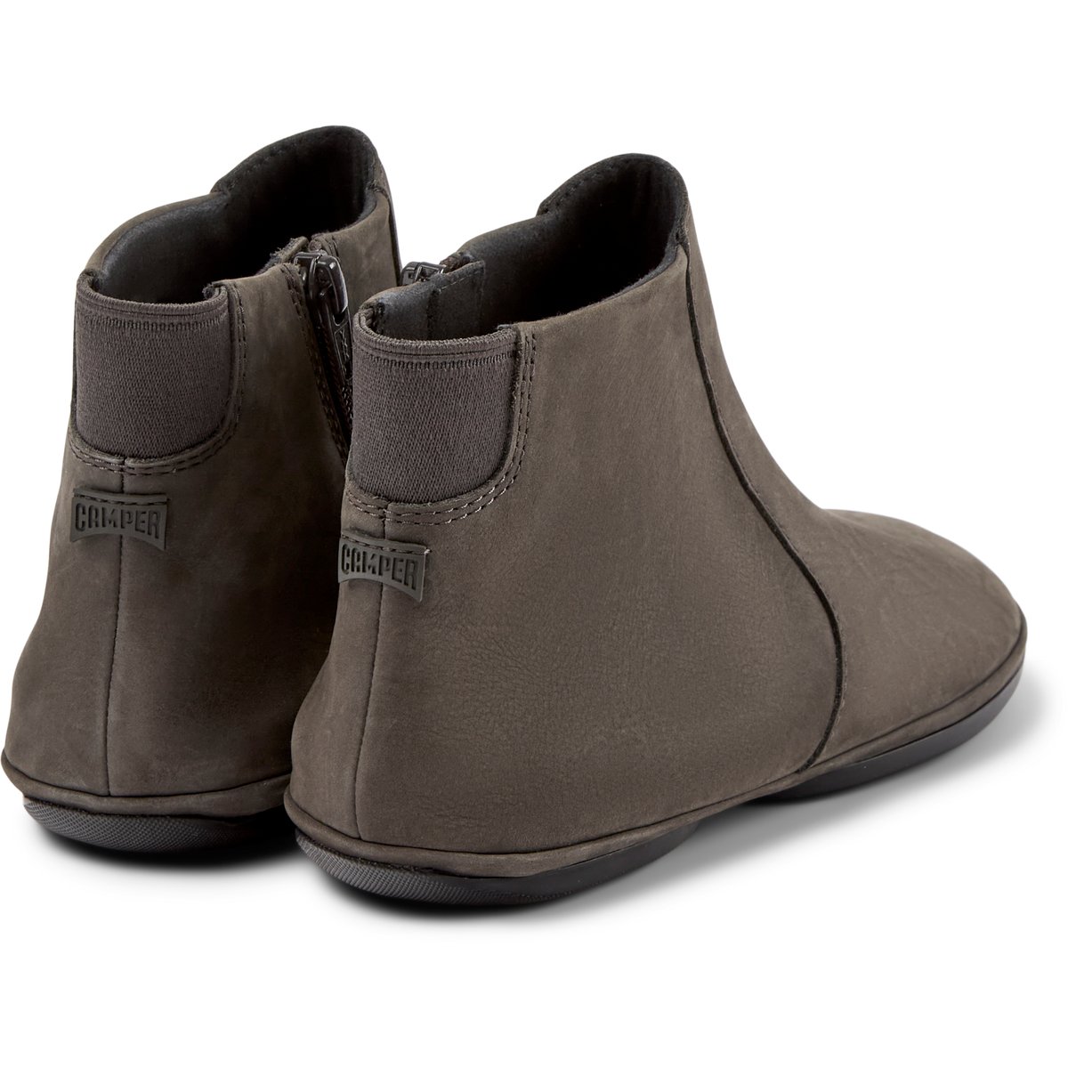 Bottines Right Nina Nubuck Leather gris foncé 1, CAMPER