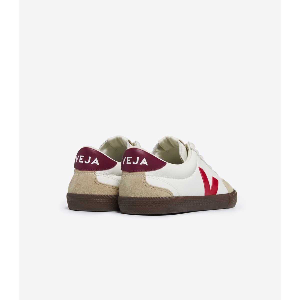 Sneaker aus Leder VOLLEY weiss/rot, VEJA