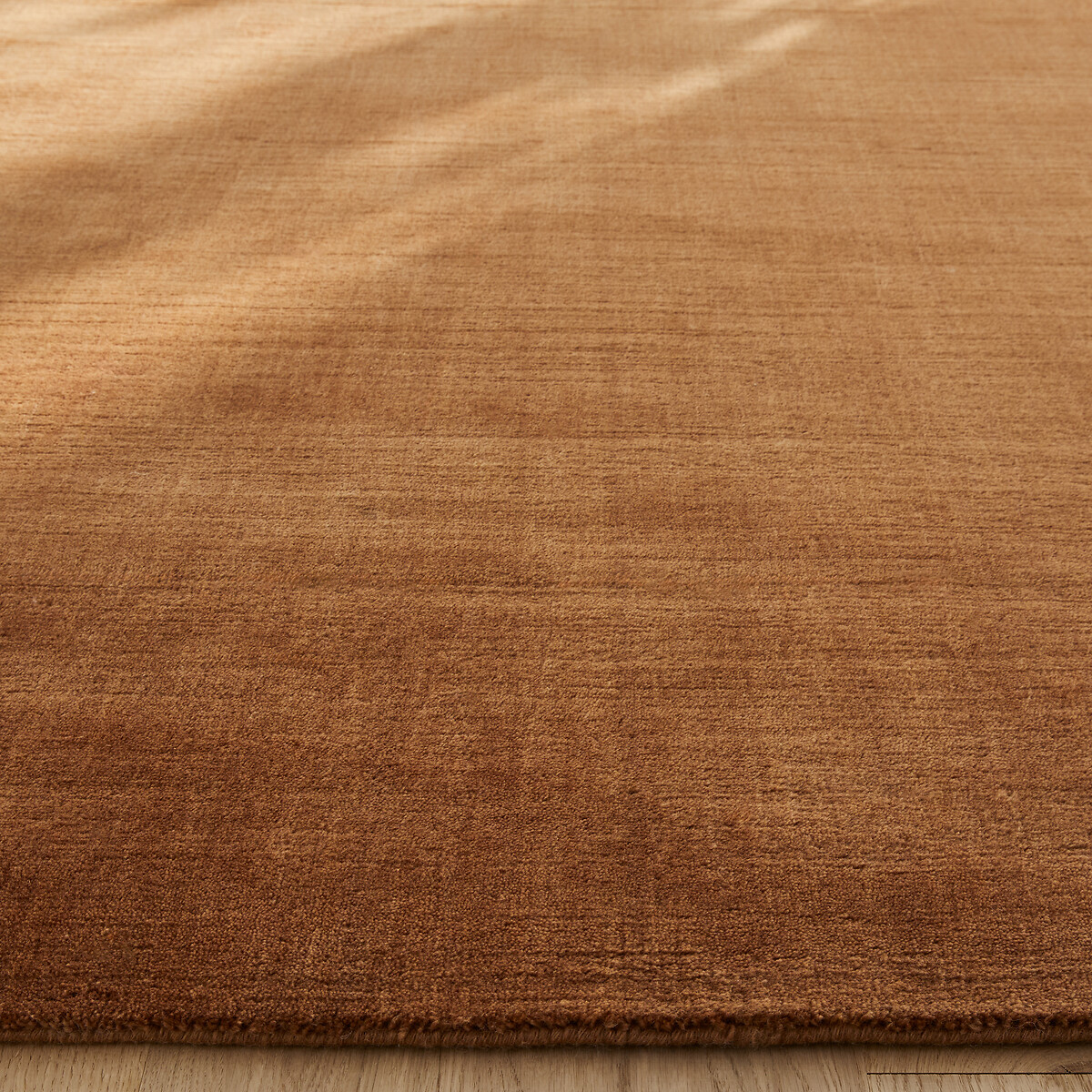 Rajah Hand-Knotted Wool & Cashmere Rug pecan, AM.PM