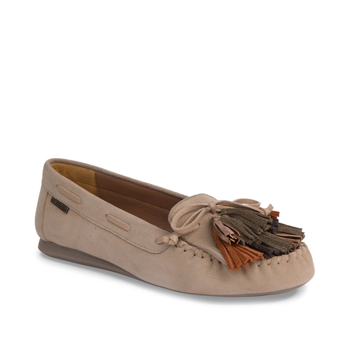 Mocassins en cuir SCARLETT sable, LES TROPEZIENNES PAR M.BELARBI