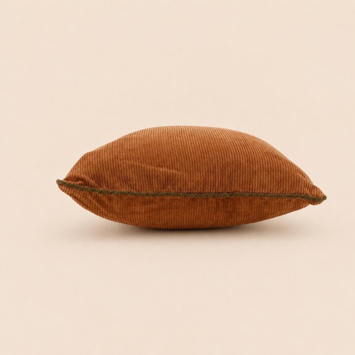 Lot de 2 housses de coussin 40x40cm en velours marron, ORNAMI
