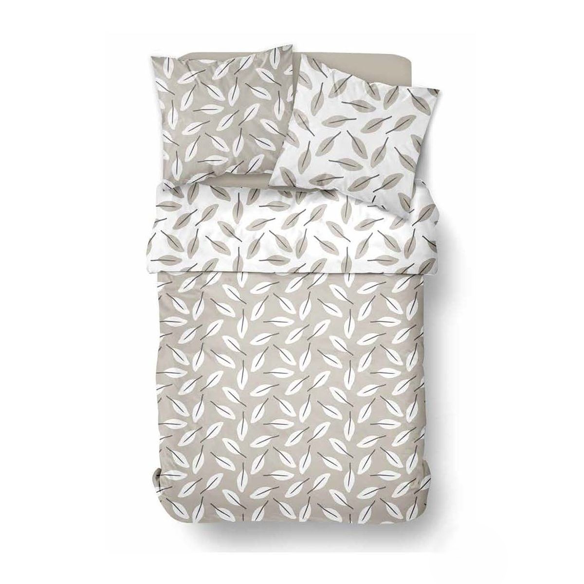 Parure de lit imprimé Floral SUNSHINE CHARLENE beige, TODAY