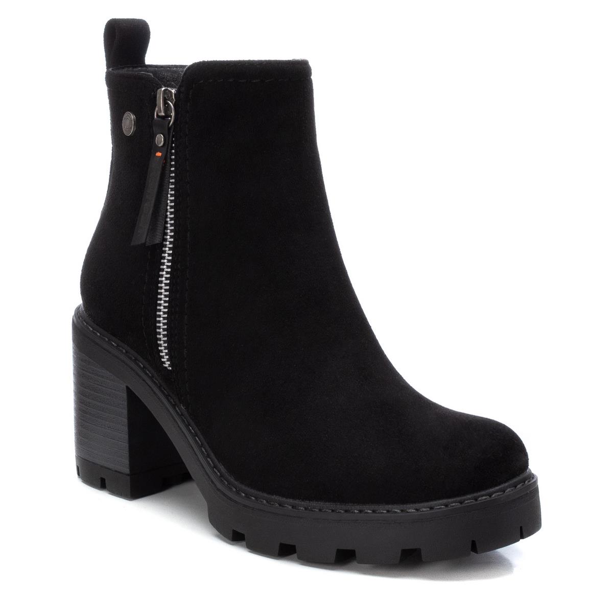 Bottine Chelsea Talon Décontractée Fermeture éclair noir, REFRESH