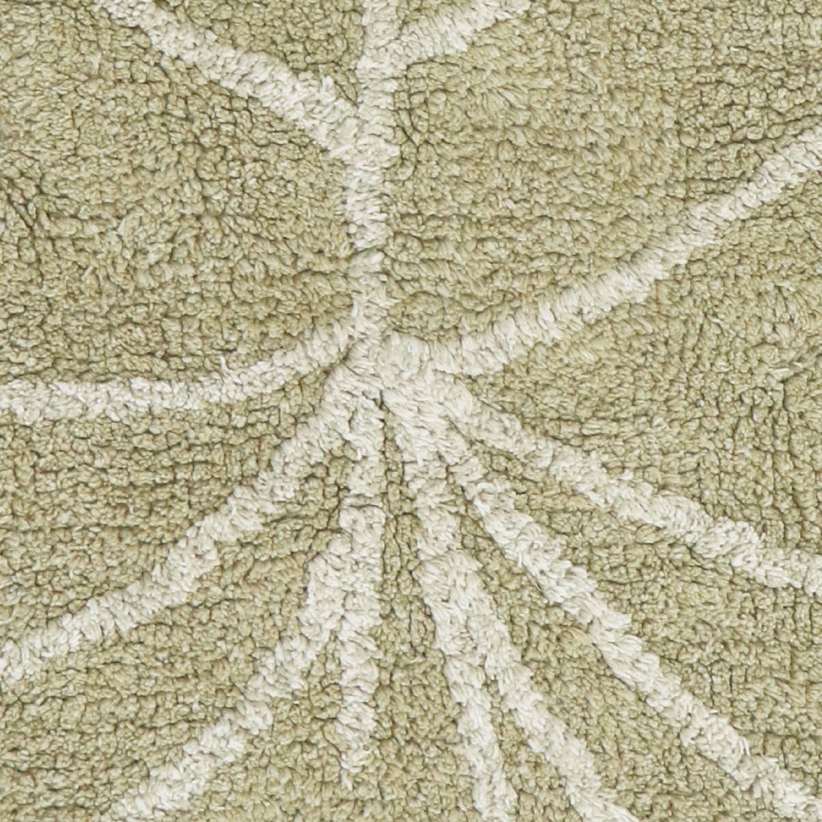 Tapis Rectangulaire en coton Mini Monstera MINI ONES vert, LORENA CANALS