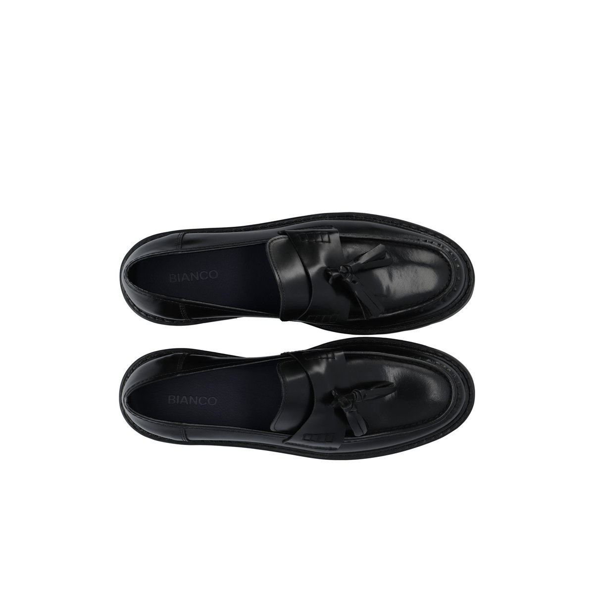 Mocassins noir - black, BIANCO