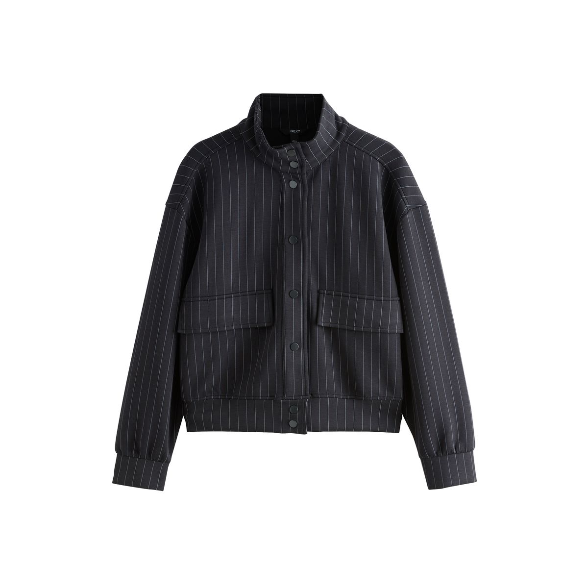Veste style militaire à fines rayures noir, NEXT