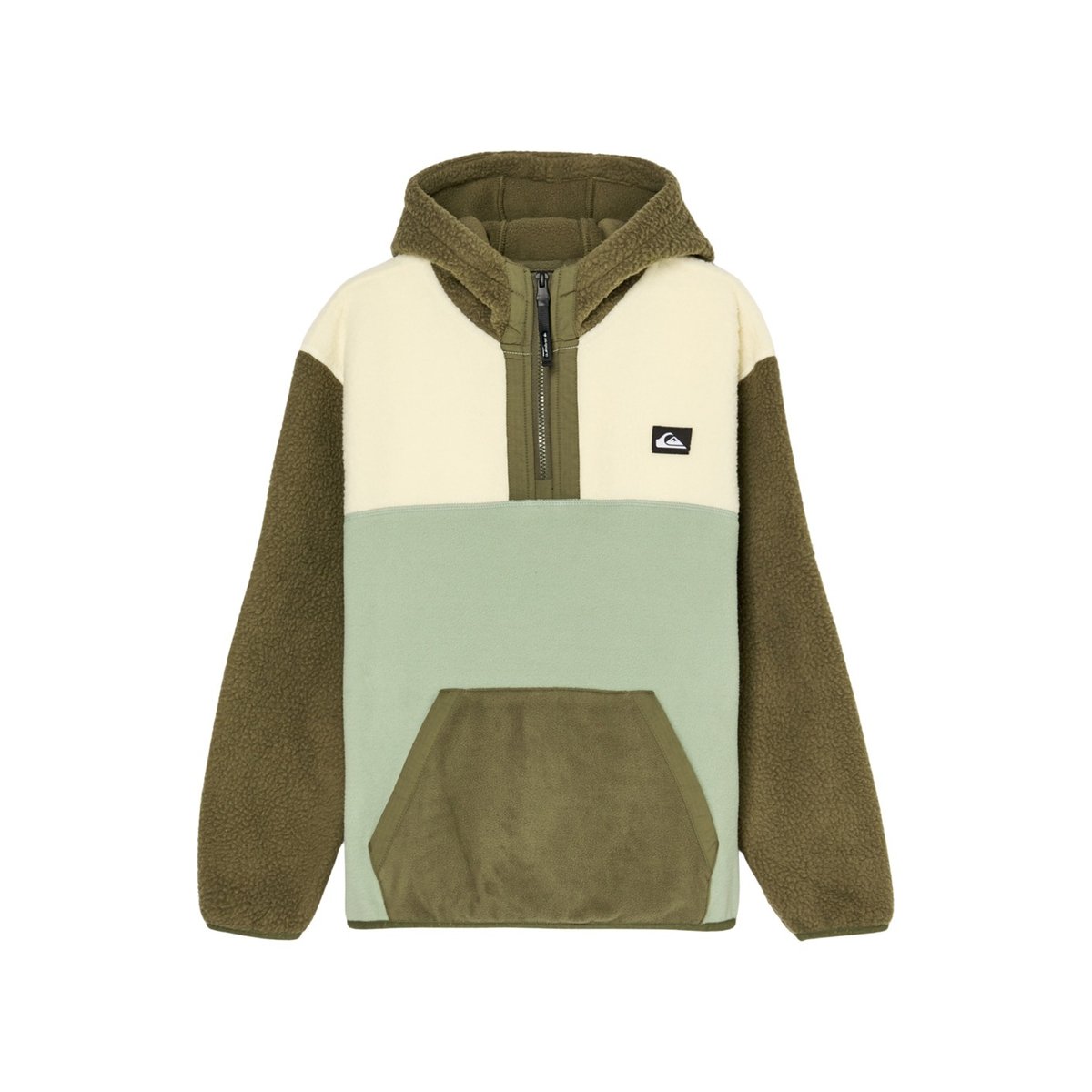 Polaire sherpa demi-zip OCEAN VIEW MIX vert grape leaf, QUIKSILVER