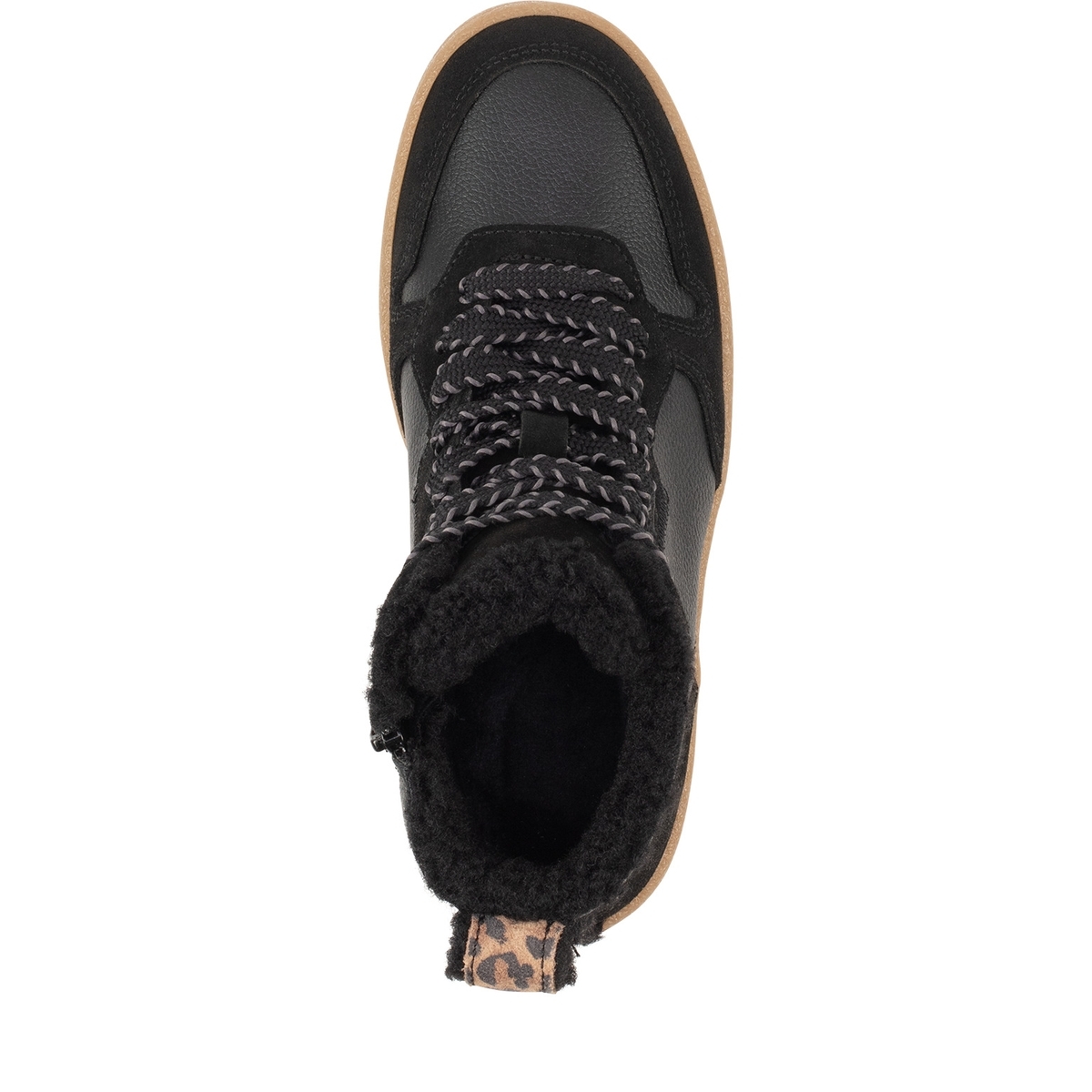 Basket à talon noir combiné, TAMARIS