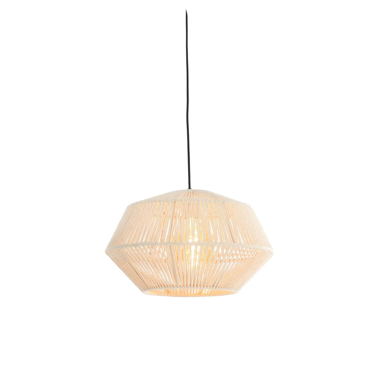 Lampe Suspendue Métal DEYA crème, LIGHT & LIVING