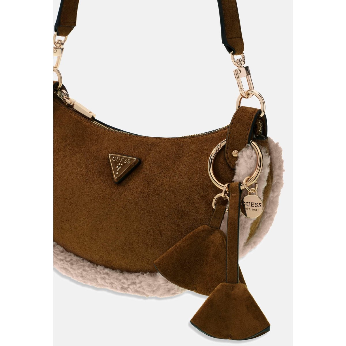 Sac À Épaule Katie marron, GUESS