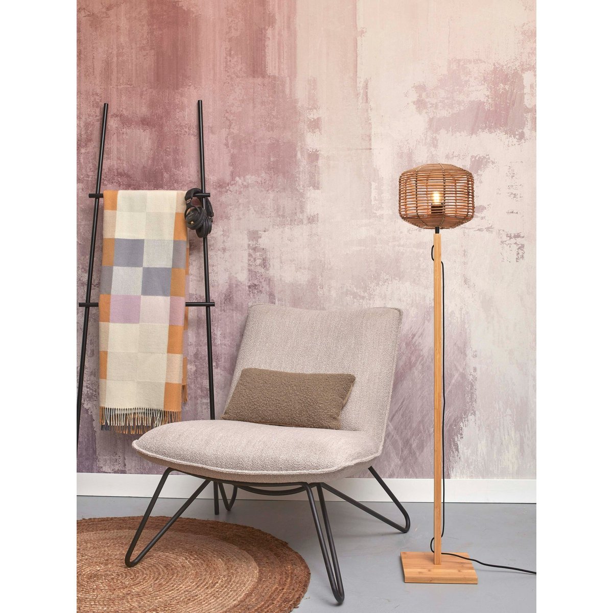 Lampadaire Bambou TANAMI naturel, GOOD & MOJO