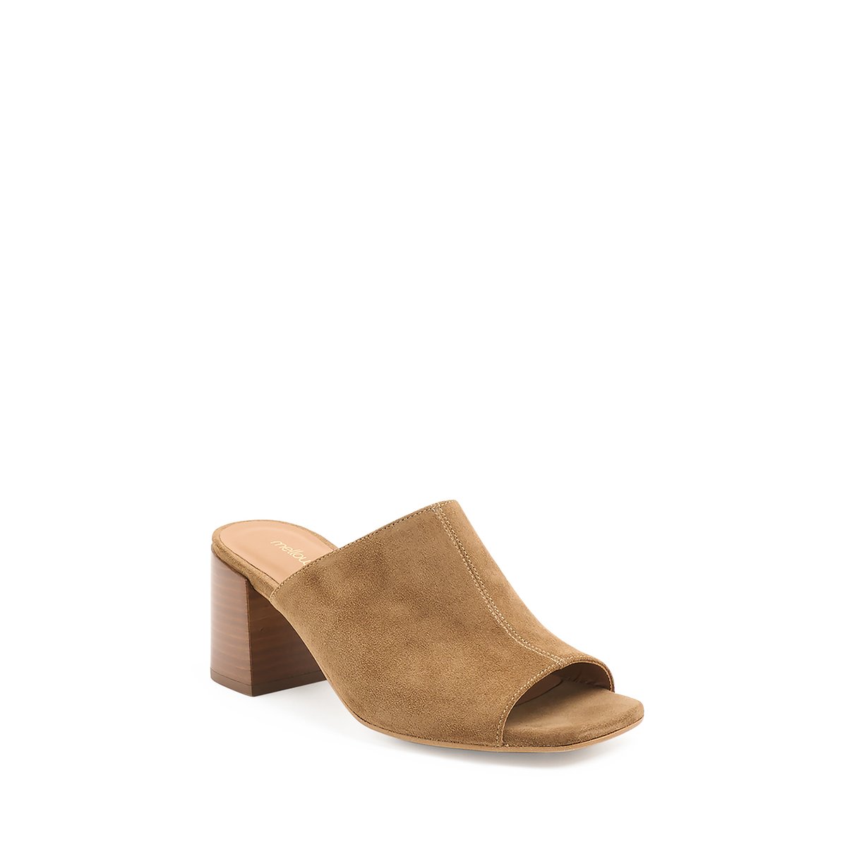 Sandale À Talon en cuir ANOUKA beige, MELLOW YELLOW