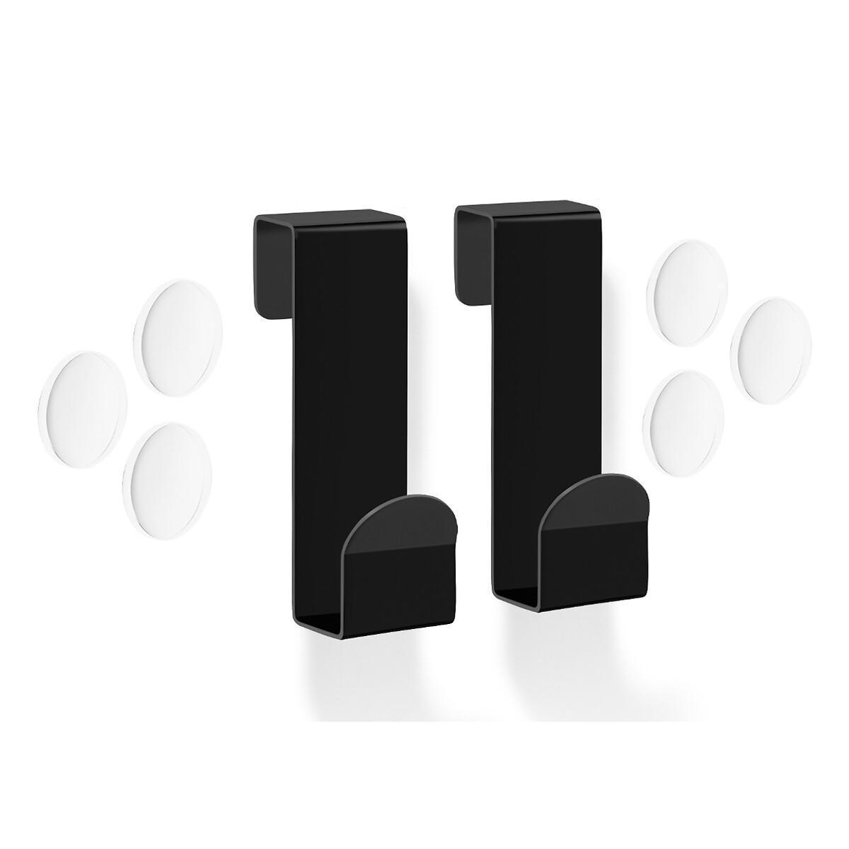 Cabide para porta "Mitor"(lote 2), ZACK preto inox, ZACK