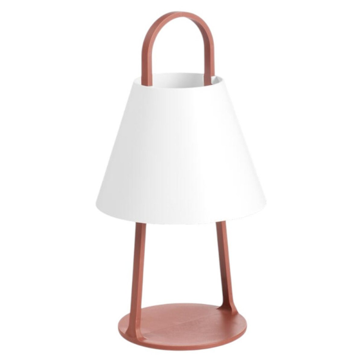 Lampe sans fil extérieur IP44 terracotta mat Lete orange, MILLUMINE