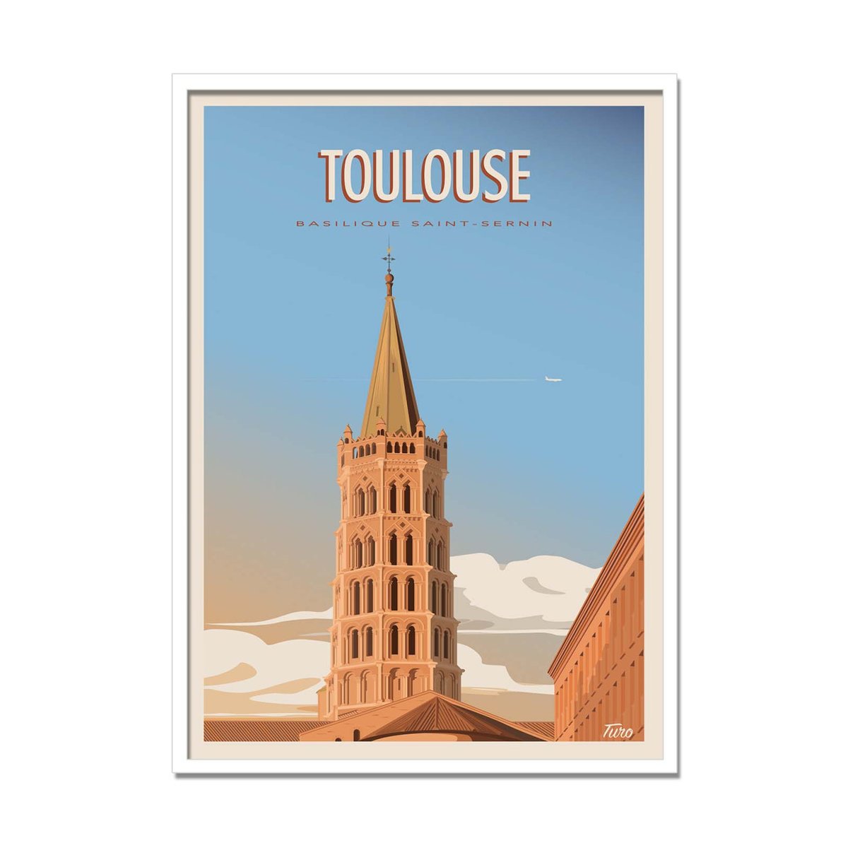 Affiche d'art - Toulouse - TuroMemoriesStudio affiche d'art, WALL EDITIONS