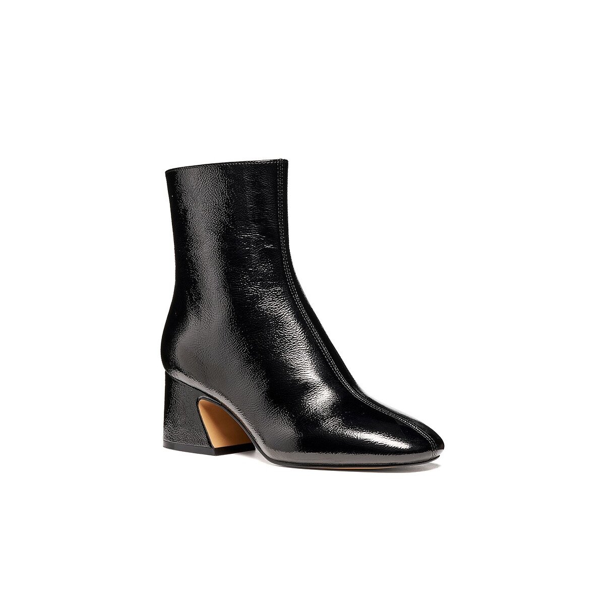 Botines de cuero charol KALIDINE negro, GEOX