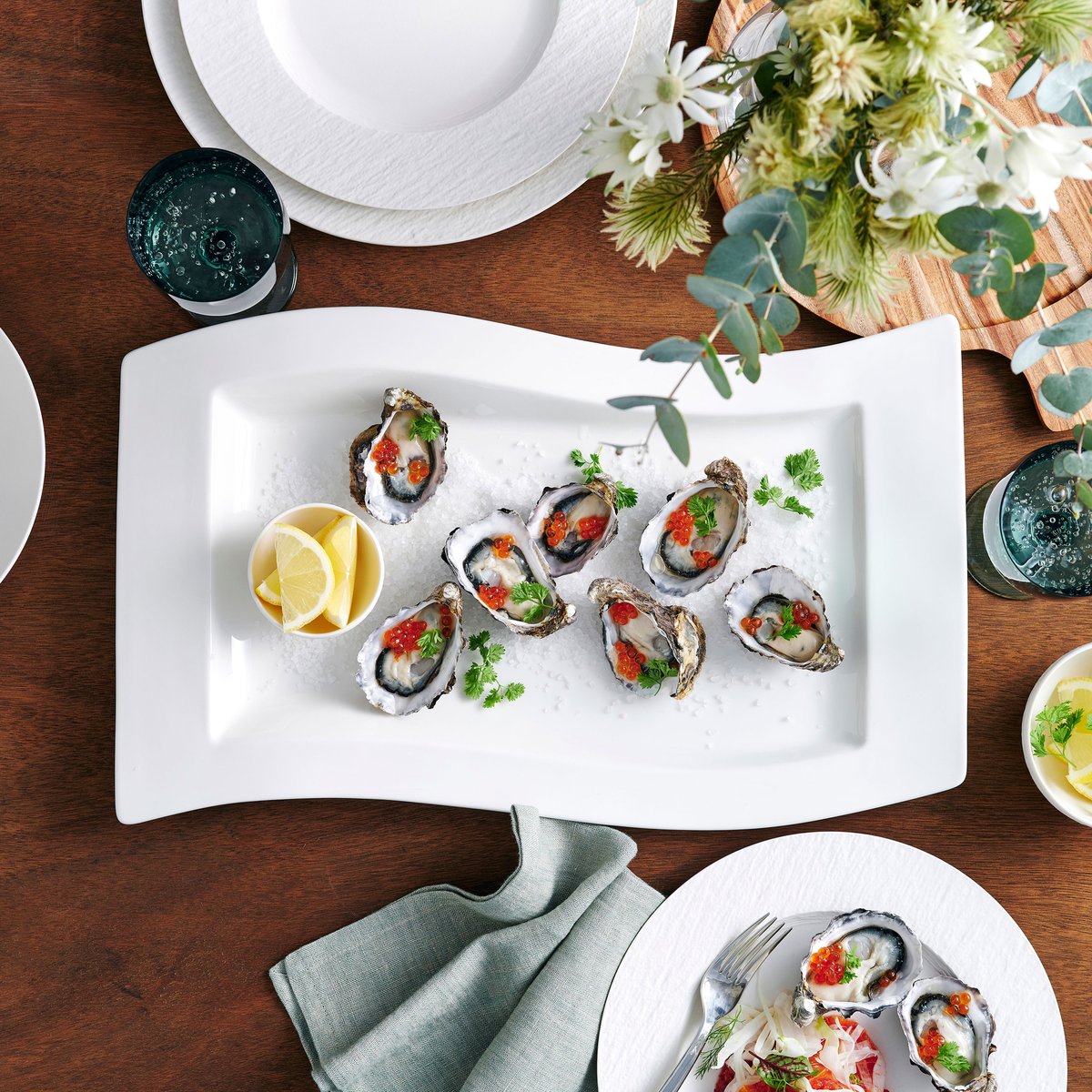 Plat De Service NEWWAVE blanc, VILLEROY & BOCH