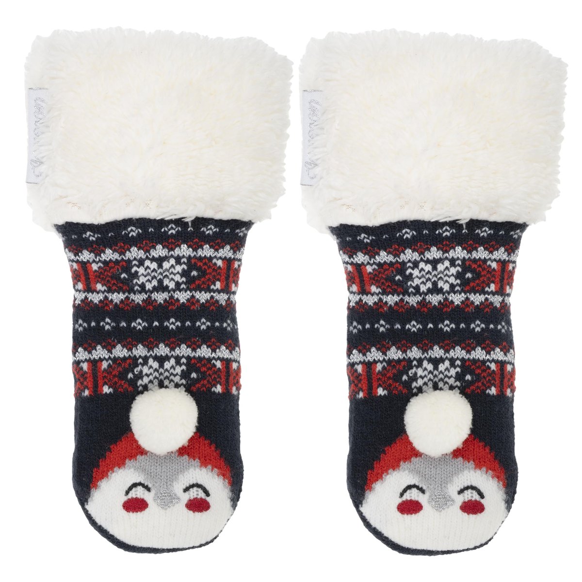 Chaussettes anti-dérapantes multicolor, ISOTONER