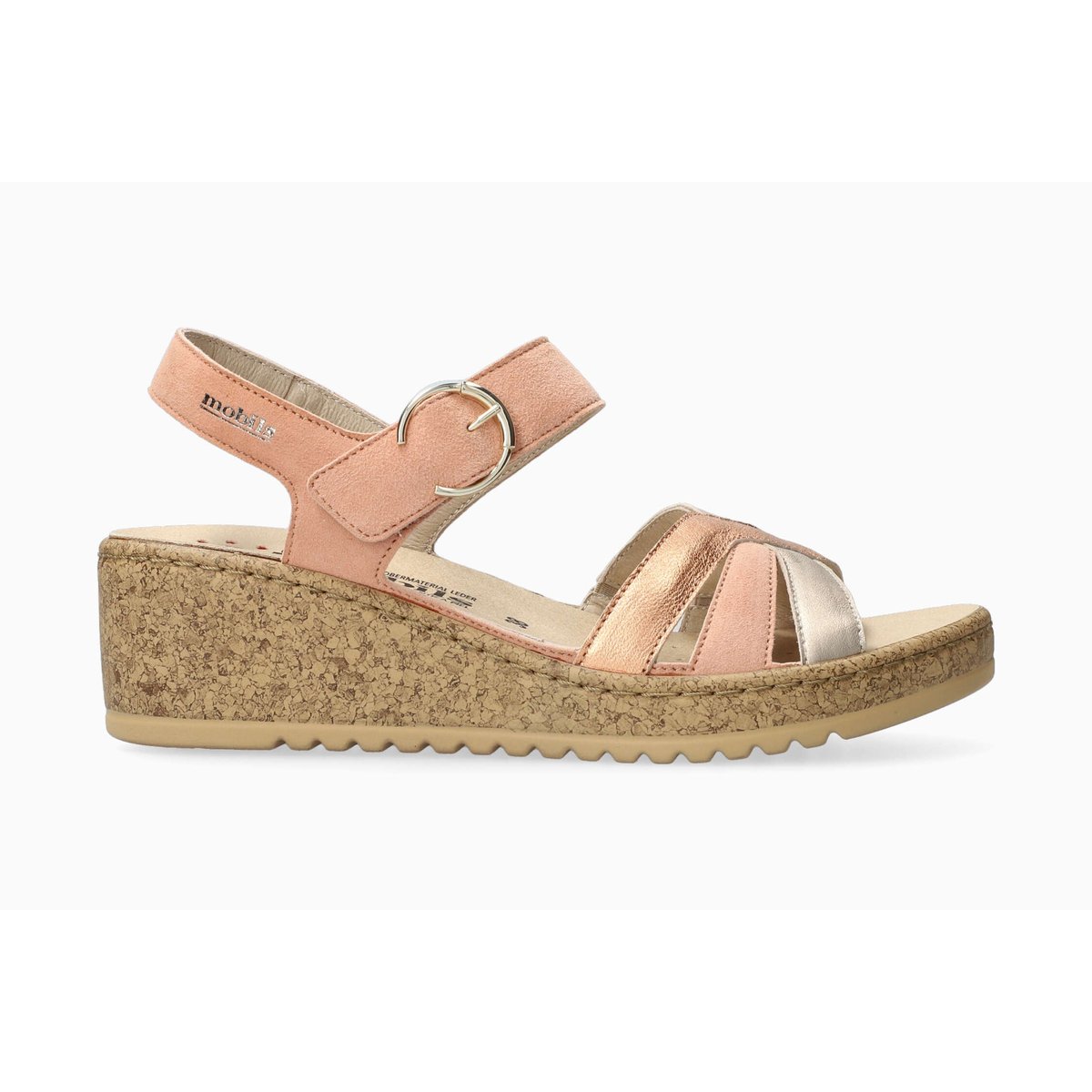 Sandales en cuir NANCIA gris platinum 5147, MEPHISTO
