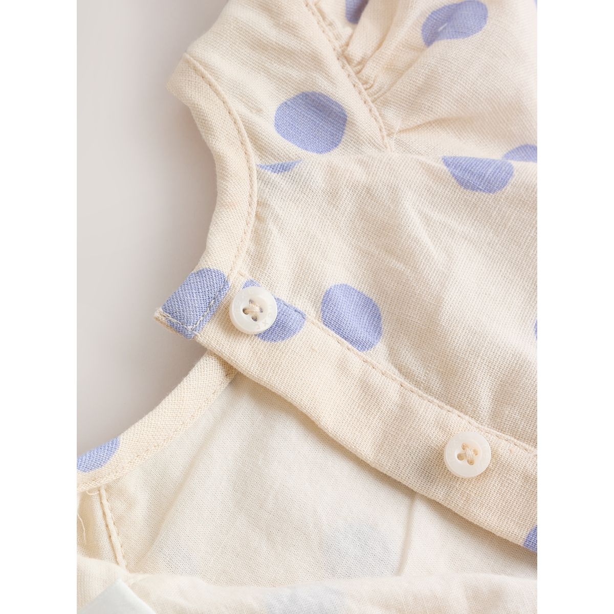 Robe tissée et culotte bébé, 2 pièces tache bleue/écru, NEXT