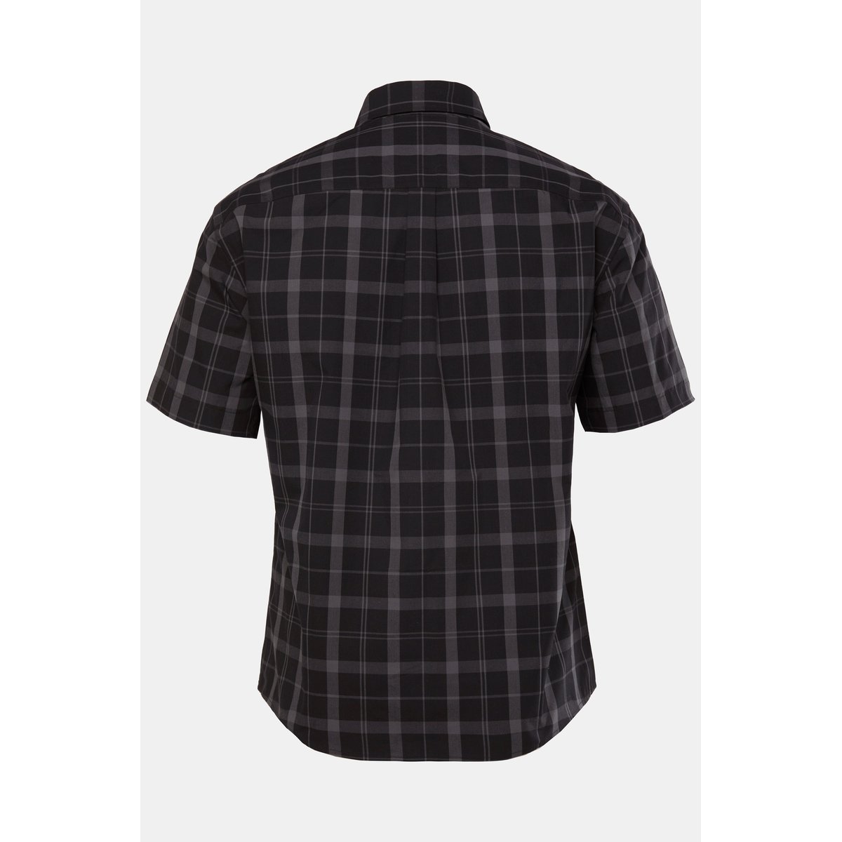 Chemise à carreaux. Manches courtes et col noir, JP1880