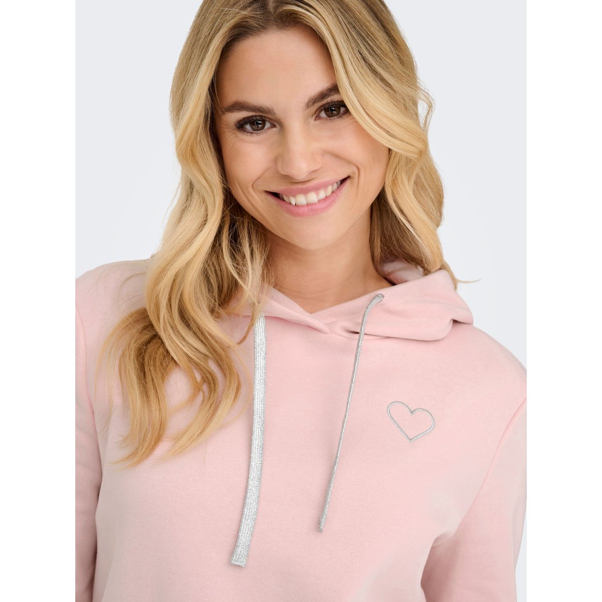 Sweat À Capuche rouge - rosy touch, ONLY