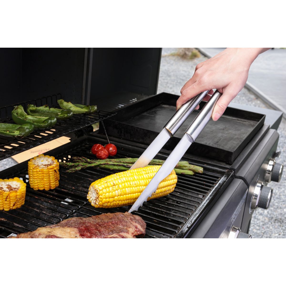 Pince Pince inox barbecue couleur unique, ESSENTIEL B