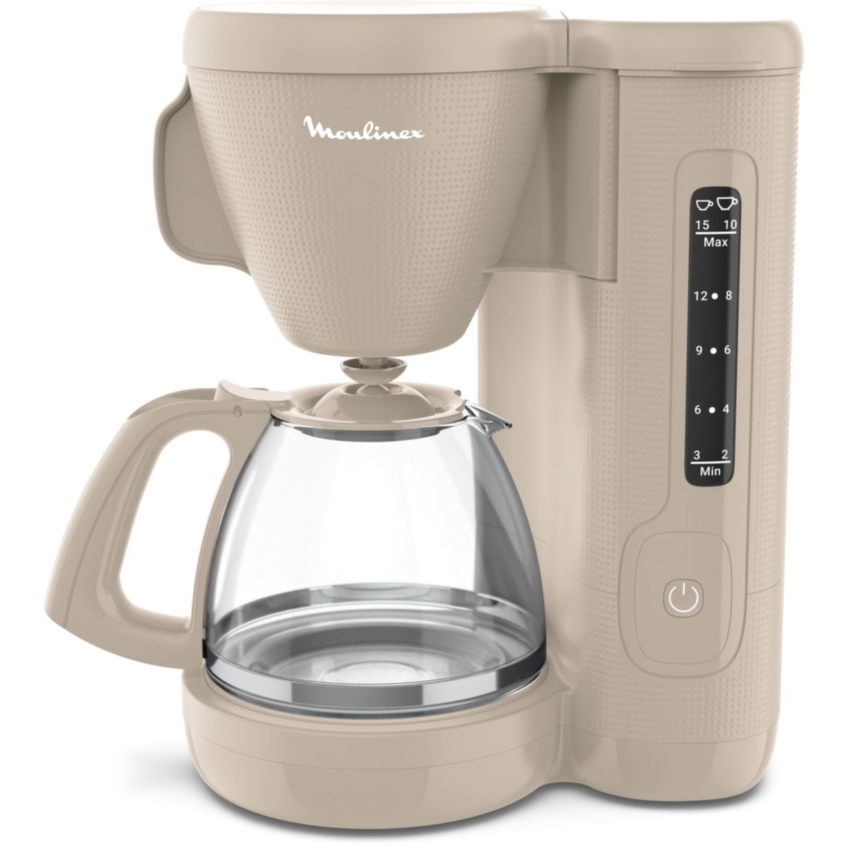 Cafetière filtre FG2M0B10 morning grise couleur unique, MOULINEX