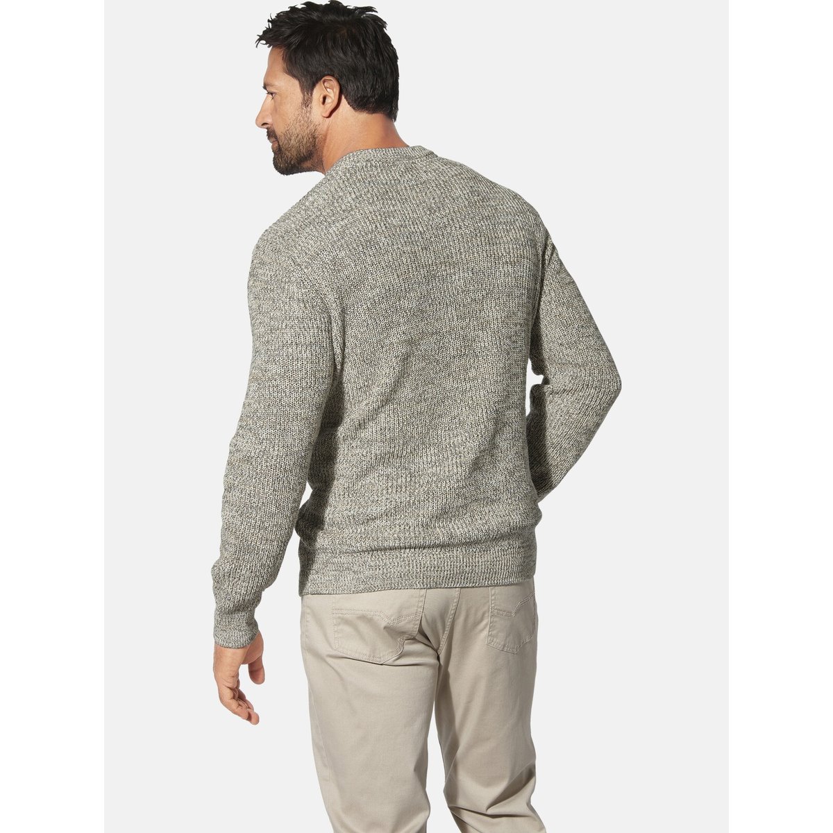 Pull TJUSE beige mélange, JAN VANDERSTORM