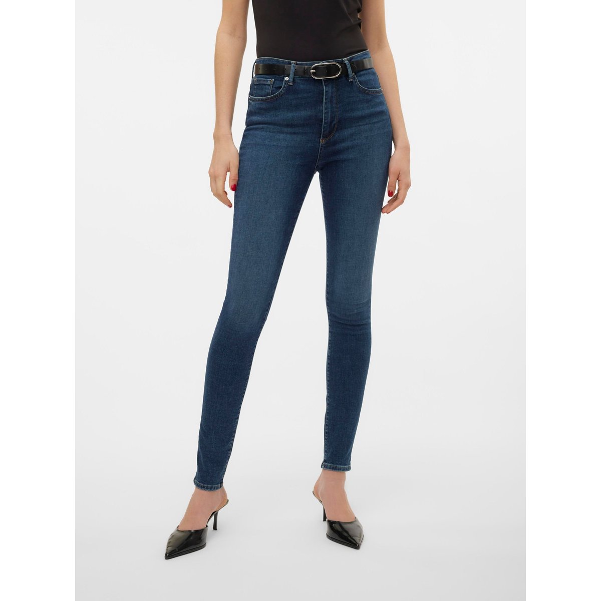 Jean Skinny dark blue denim, VERO MODA