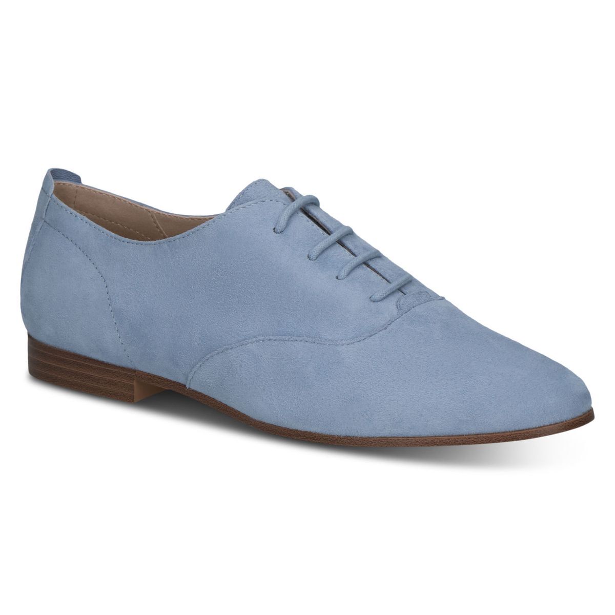 Derbie en cuir bleu pastel, CAPRICE